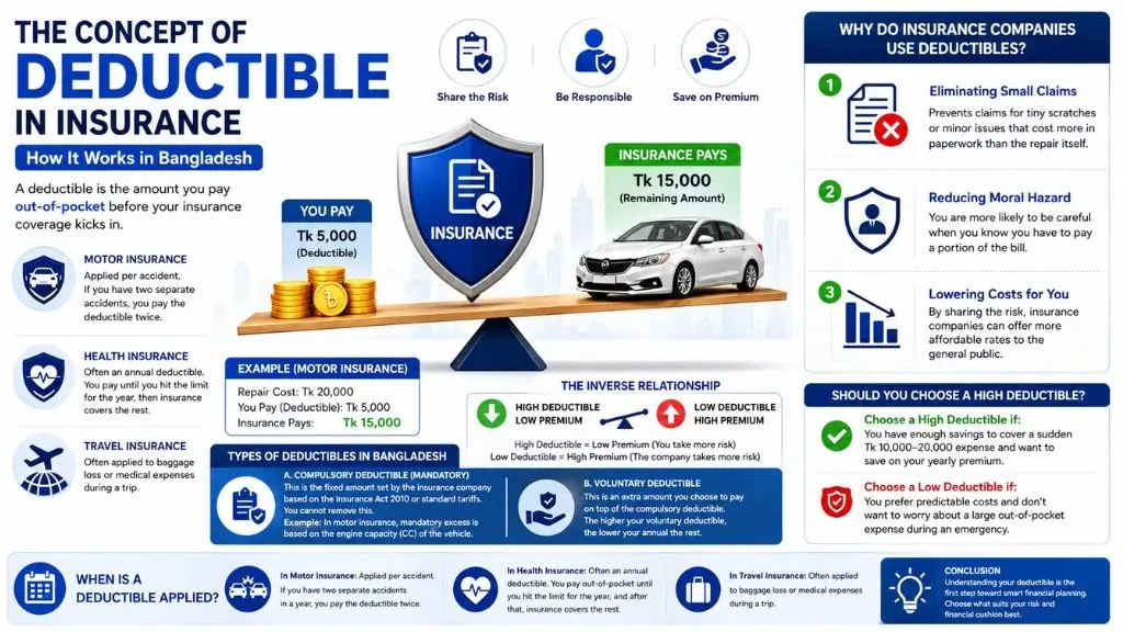 The Concept of Deductible in Insurance: How It Works in Bangladesh