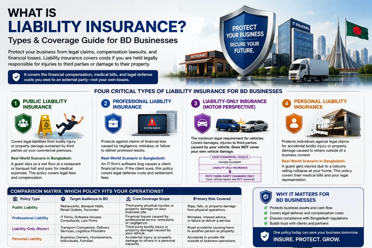 What is Liability Insurance? Types & Coverage Guide for BD Businesses