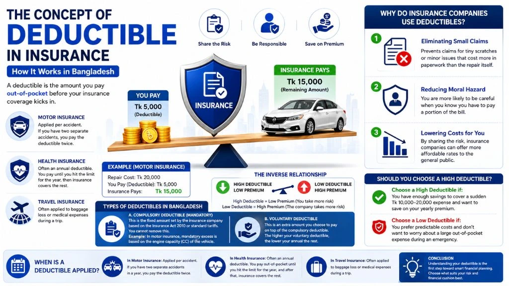 The Concept of Deductible in Insurance: How It Works in Bangladesh